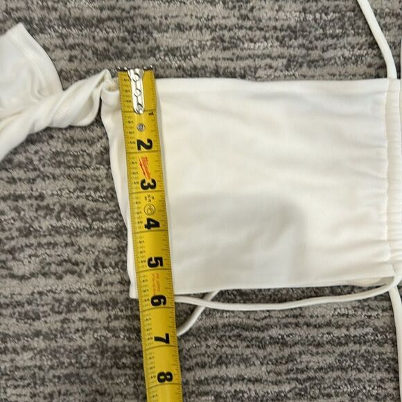 NWT Not Yours To Keep Nikki Strappy Cut-Out White MIDI Dress Small Revolve NYTK - Picture 8 of 14